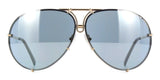 Porsche Design 8478 A Gold Frame - Brown + Blue Lenses