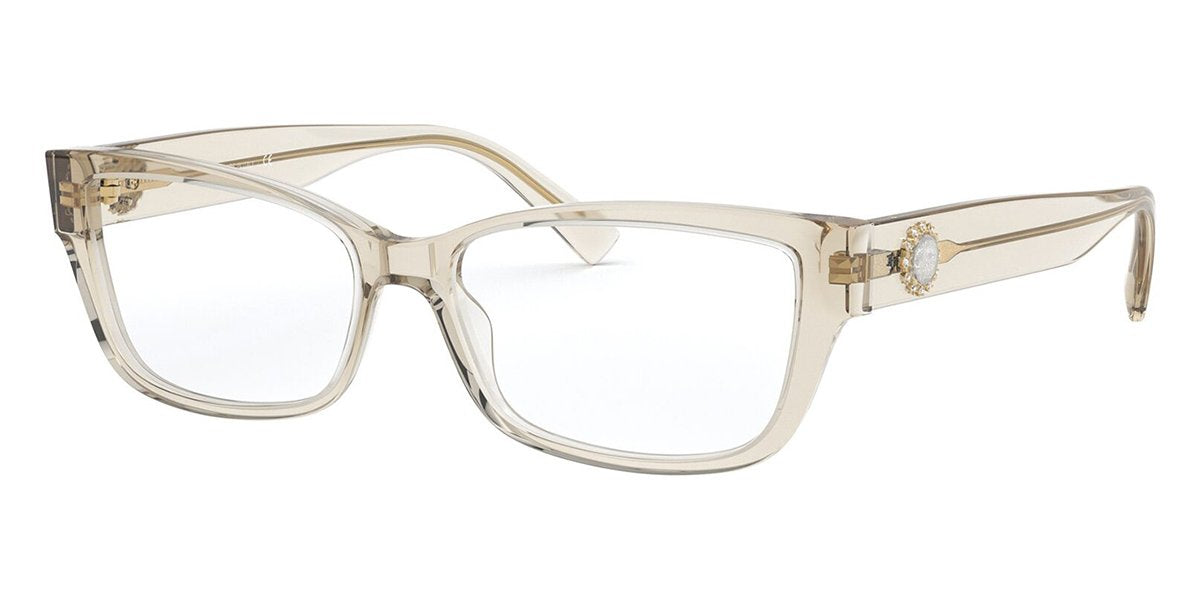 Versace 3284-B 5288 Eyeglasses outlet Color Transparent Beige Gold Crystal Diamond